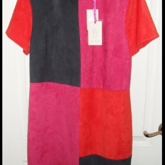 NWT $205 Julie Brown NYC Everest color block sheath shift dress SO SO SOFT Sz XL - Picture 14 of 14